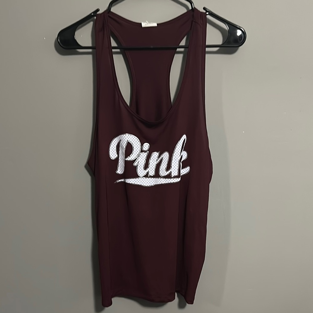 PINK Victoria's Secret Maroon Tank Top